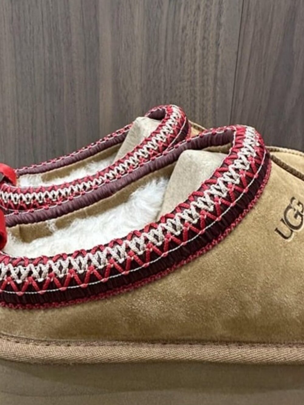 Ugg Tazz Platform Slippers in Chestnut - Picture 4 of 6